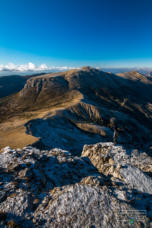 photo vue sur le chiran en hiver, Verdon